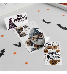 Halloween Temalı Duvar Stickerı - 3 Farklı Model - Cadılar Bayramı Dekoru - 57x24 cm