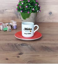 Maden Mühendisi Türk Kahvesi Fincanı Turuncu Mühendisler Günü Hediyesi