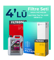 Filtron Mercedes Citan 1.5 Dizel Filtre Bakım Seti Liqui Moly Motor Yağlı (2012-2020) 4 Lü