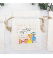 30 Adet Ramazan Bayramı Mutlu Bayramlar 9x12 cm  Baskılı Lavanta Kesesi Hediyelik-