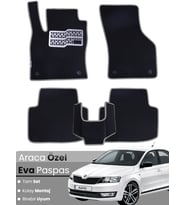 SKODA RAPİD (2012-2019) Uyumlu EVA Paspas Tam Set–Oto Paspas,Araca Özel,Kolay Montaj