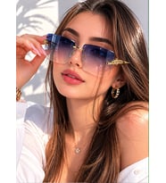 YENİ SEZON TREND MAVİ KADIN GÜNEŞ GÖZLÜĞÜ