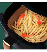 Büyük Boy Air Fryer Fritöz Pişirme Kağıdı 50 Adet
