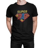 Super Dad Siyah Erkek Tshirt