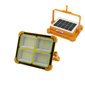 SOLAR LED LİGHT ÇAKARLI SOLAR PROJEKTÖR - POWERBANK KAMP - DIŞ MEKAN GÜNEŞ ENERJİLİ 12000mAh- 84X4=336LED (5680)