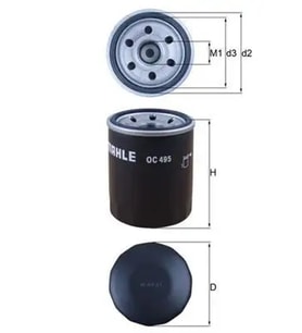 MAHLE OC495 Yag Filtresi A0001802810 MR984204