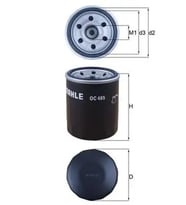 MAHLE OC495 Yag Filtresi A0001802810 MR984204