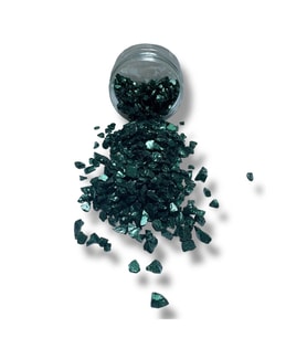 Epoksi Çalışmalarınız İçin Parlak Cam Kırıkları 4-8 mm ANTİK YEŞİL 100 gr