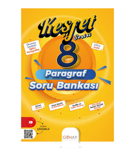 Günay Yayınları 8. Sınıf Keşfet Paragraf Soru Bankası - Günay Yayınları (Çok Renkli)