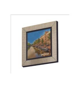 Amsterdam Görseli Baskılı MDF Magnet 7X7