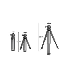 Mini Tripod 360° Ayarlanabilir 32 cm Masaüstü Selfie Çubuğu