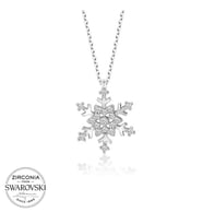 Swarovski Taşlı Gümüş Kartanesi Bayan Kolye