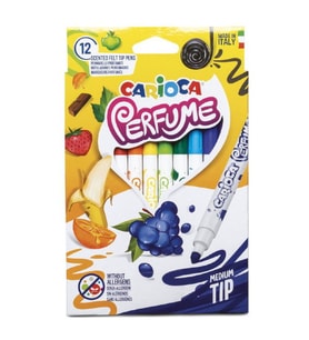 Carioca Perfume Kokulu Keçeli Boya Kalemi 12'li Medium Uç 