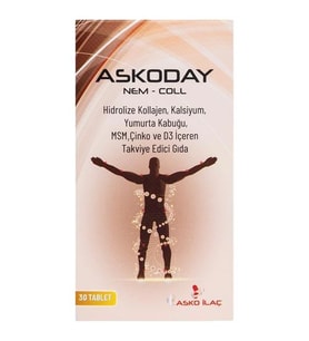 Askoday Nem-Coll Yumurta Kabuğu Ekstresi 30 Tablet