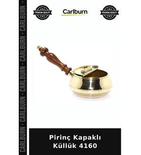 Özel Üretim Masaüstü Aksesuar Dekoratif Pirinç Kapaklı Küllük 4160