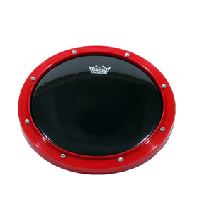 REMO RT-0010-58 Practice Pad Ambassador Ebony (10" Kırmızı)  Sert Yüzeyli Büyük Boy Ped
