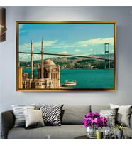 Altın Çerçeveli dekoratif tablo a1042 (Gold)