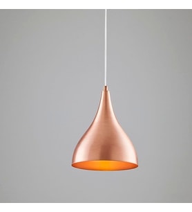 RİOLİGHT RETRO  MAT BAKIR TEKLİ METAL SARKIT (Siyah)