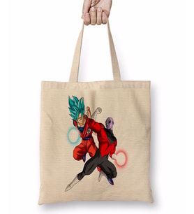 Goku Ve Jiren Bez Çanta Uzun Saplı