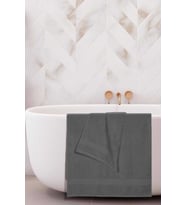 2 li Banyo Havlu Takımı %100 Pamuklu Dry Antrasit (Çok Renkli)