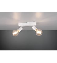 RİOLİGHT MODERN1 BEYAZ1 2XE27 MAFSALLI HAREKETLİ1 BAŞLIK(GLOP AMPUL HARİÇ) METAL SPOT AVİZE