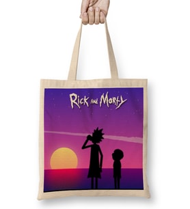 Rick And Morty 016 Bez Çanta Uzun Saplı