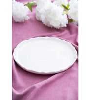Acar POR6578 Nirvana Yuvarlak Beyaz Porselen Tabak 22,5 cm