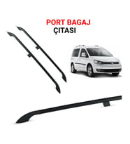 CADDY KISA ŞASE PORTBAGAJ TAVAN ÇİTASI SİYAH 2011-2020