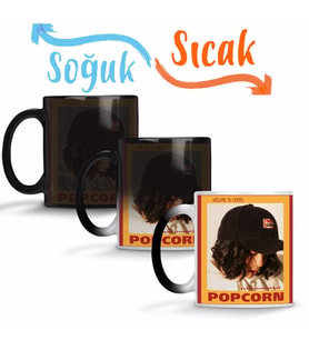 Popcorn Sihirli Kupa Bardak Porselen