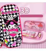 Livava Kuromi 3D Çok Amaçlı Kalemlik ve Kırtasiye Kutusu, 22X10 (Pembe)