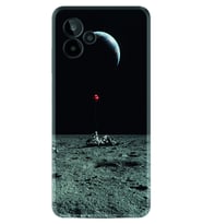 General Mobile GM 24 Pro Kılıf Silikon Desen Özel Seri Astronoot Red Baloon 1608