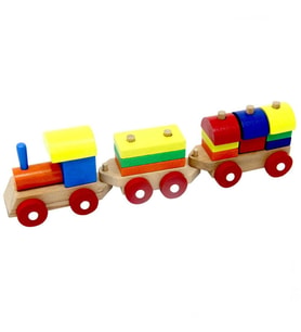Nessiworld  Playwood Eğitici Ahşap Bultak Tren