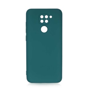 Xiaomi Redmi Note 9 Kılıf Orj Lansman Serisi Pürüzsüz Esnek Kadife İç Kısım (Koyu Yeşil)
