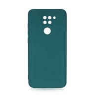 Xiaomi Redmi Note 9 Kılıf Orj Lansman Serisi Pürüzsüz Esnek Kadife İç Kısım (Koyu Yeşil)