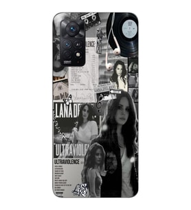 Redmi Note 11 Pro Uyumlu Lana Del Rey Desenli Şeffaf Telefon Kılıfı