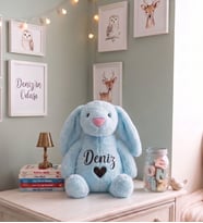 Kişiye Özel 60 cm İsim Yazılı Peluş Tavşan  Sevgiliye, Kardeşe, Kuzene Hediye