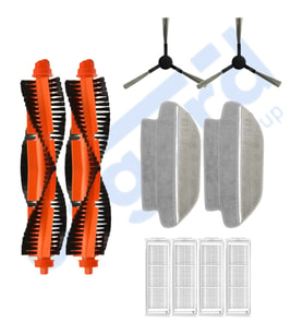 VİOMİ SE , V2 (PRO-MAX) , V3,V3 PRO Uyumlu 2 Ana Fırça 2 Yan Fırça 4 Filtre 2 Mop PKT-iasgf0001203