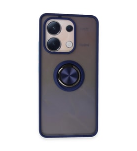 Xiaomi Redmi Note 13 4g Kılıf Montreal Yüzüklü Silikon Kapak - Lacivert