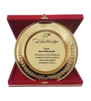 Başak lı ödül tabağı 25 cm+28x28 cm kutusuyla