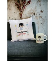 Kimya Öğretmeni Kupa Bardak ve Yastık Set (Beyaz)