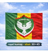 Amedspor Tasarımlı Bayrak - Amed Spor Bayrağı 30x45 (raşel kumaş) (Çok Renkli)