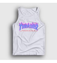 Presmono Unisex Beyaz Logo V2 Thrasher Atlet 278422tt (Beyaz)
