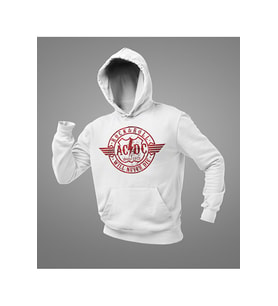 Rock & Roll Since 1973 AC DC Baskılı Unisex Oversize Rock Metal Müzik Grubu Hoodie