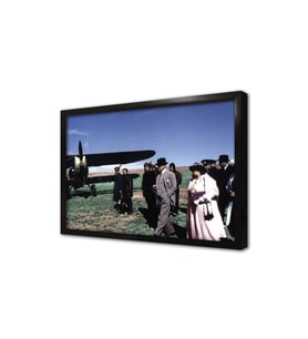Atatürk Türk Hava Kurumu Tarihçesi Çerçeveli Cam Tablo