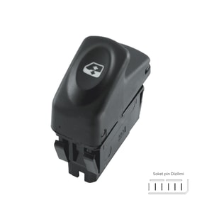 Cam Acma Kapama Anahtari Renault Kangoo Megane 1 Clio (Pin 5)