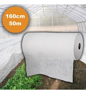 160cm X 50m AGRİL ISI DON PERDESİ, ZİRAİ DON KIRAĞI ÖRTÜ METRE 19gr KARPUZ ÇİLEK ÖRTÜSÜ, SERA TOPRAK ÖRTÜSÜ