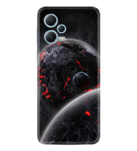 Xiaomi Redmi Note 12 5g Kılıf Resimli Desenli Silikon Platinium Series Kara Dünya 1902