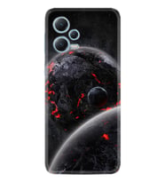 Xiaomi Redmi Note 12 5g Kılıf Resimli Desenli Silikon Platinium Series Kara Dünya 1902