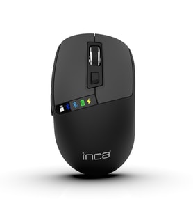 IWM-512RS LED Ekranlı Şarjlı Kablosuz Optik Mouse  Çoklu Bağlantı Desteği Bluetooth 5.0 2.4G Sessiz