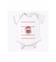 Merry Christmas Noel Baba Korona Tasarım Bebek Zıbını